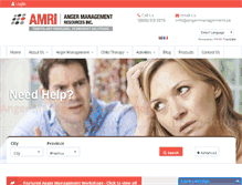 Tablet Screenshot of angermanagement.ca